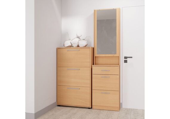 Тумба для взуття закрита ТО-20, Колір: Бук - фото 4