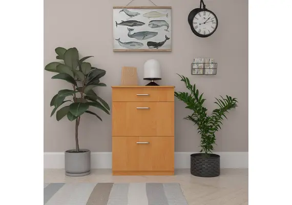 Тумба для обуви вертикальная закрытая ТО-3А, Цвет: Нимфея Альба - фото 2