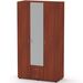 Шафа розпашна тридверна з дзеркалом, Колір каркасу: Яблуня 