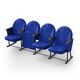 Крісло Опера (4 секції, синій колір), Стійка: 314 (без кріплення до підлоги) 