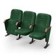 Кресло Овация (3 секции, зеленый цвет), Стойка: 103 (с креплением к полу) 