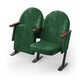 Крісло Опера (2 секції, зелений колір), Стійка: 107 (з кріпленням до підлоги) 