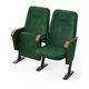 Кресло Аккорд (2 секции, зеленый цвет), Стойка: 106 (с креплением к полу), Фальшпанель на боковых стойках: Есть 