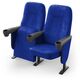 Крісло Конгрес (2 секції, синій колір), Стійка: 111 (з кріпленням до підлоги) 