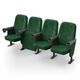 Крісло Бруклін (4 секції, зелений колір), Стійка: 111 (з кріпленням до підлоги) 