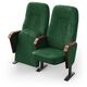 Кресло Конгресс (2 секции, зеленый цвет), Стойка: 120 (с креплением к полу) 