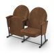 Крісло Опера (2 секції, коричневий колір), Стійка: 314 FA (без кріплення до підлоги) 