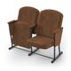 Кресло Лидер (2 секции, коричневый цвет), Стойка: 314 FA (без крепления к полу) 