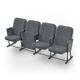 Крісло Соната (4 секції, сірий колір), Стійка: 314 FA (без кріплення до підлоги) 