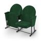 Крісло Опера (2 секції, зелений колір), Стійка: 314 FA (без кріплення до підлоги) 