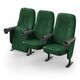 Крісло Конгрес (3 секції, зелений колір), Стійка: 111 (з кріпленням до підлоги) 