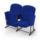 Кресло Лира (2 секции, синий цвет), Стойка: 314 FA (без крепления к полу) 