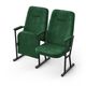 Кресло Аккорд (2 секции, зеленый цвет), Стойка: 115 FA (с креплением к полу), Фальшпанель на боковых стойках: Нет 