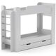 Кровать двухъярусная ТВИКС, Цвет каркаса: Нимфея Альба 