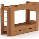 Кровать двухъярусная ТВИКС, Цвет каркаса: Бук 