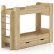Кровать двухъярусная ТВИКС, Цвет каркаса: Дуб сонома 