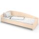 Ліжко дитяче кутове зі спинкою КДО-002 1938х838x600 Бук/Дуб молочний 