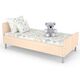 Ліжко дитяче односпальне 1250/1450х650х500 Бук/Дуб молочний, Ширина, см: 125 - фото 2