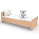 Ліжко дитяче дерев'яне 1438х638x500 Бук/Дуб молочний - фото 2