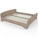 Ліжко двоспальне з ламелями ЛО-2/1900х1800 Бук/Дуб молочний/Дуб сонома трюфель - фото 6