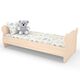 Ліжко дитяче з фігурною спинкою КДФ-001 1438x700x500 Бук/Дуб молочний - фото 2