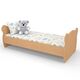 Ліжко дитяче з фігурною спинкою КДФ-001 1438x700x500 Бук/Дуб молочний 
