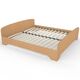 Ліжко двоспальне з ламелями ЛО-2/1900х1800 Бук/Дуб молочний/Дуб сонома трюфель - фото 2