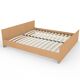 Ліжко двоспальне з ламелями ЛО-1/2000х1800 Бук/Дуб молочний/Дуб сонома трюфель - фото 6