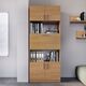 Шафа з полицями та баром - 29, Колір каркасу: Вільха - фото 3